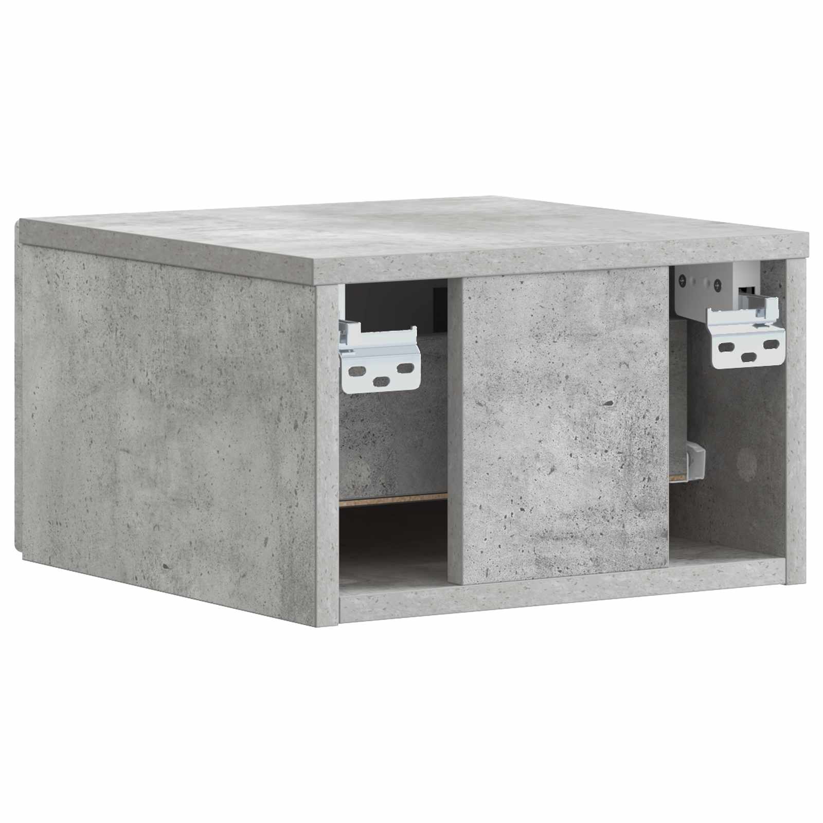 Tavolino da Parete Laterale Grigio Cemento 34,5 x 33 x 20 cm | homemem39