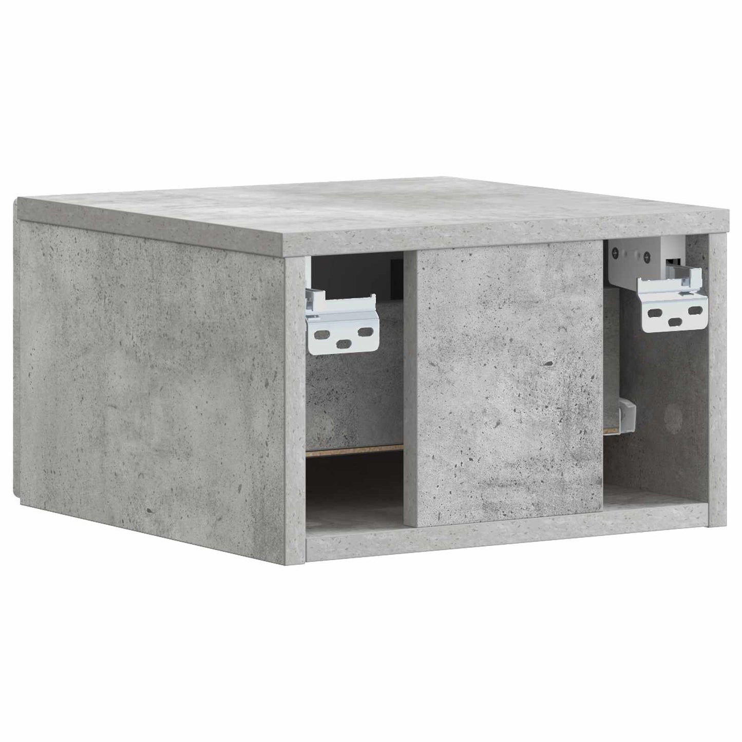 Tavolino da Parete Laterale 2 pcs Grigio Cemento | homemem39