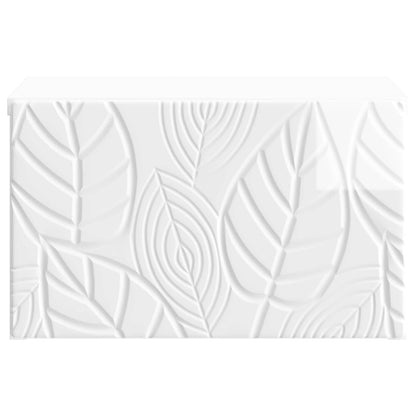 Tavolino da Parete Laterale 2 pcs Bianco Lucido | homemem39