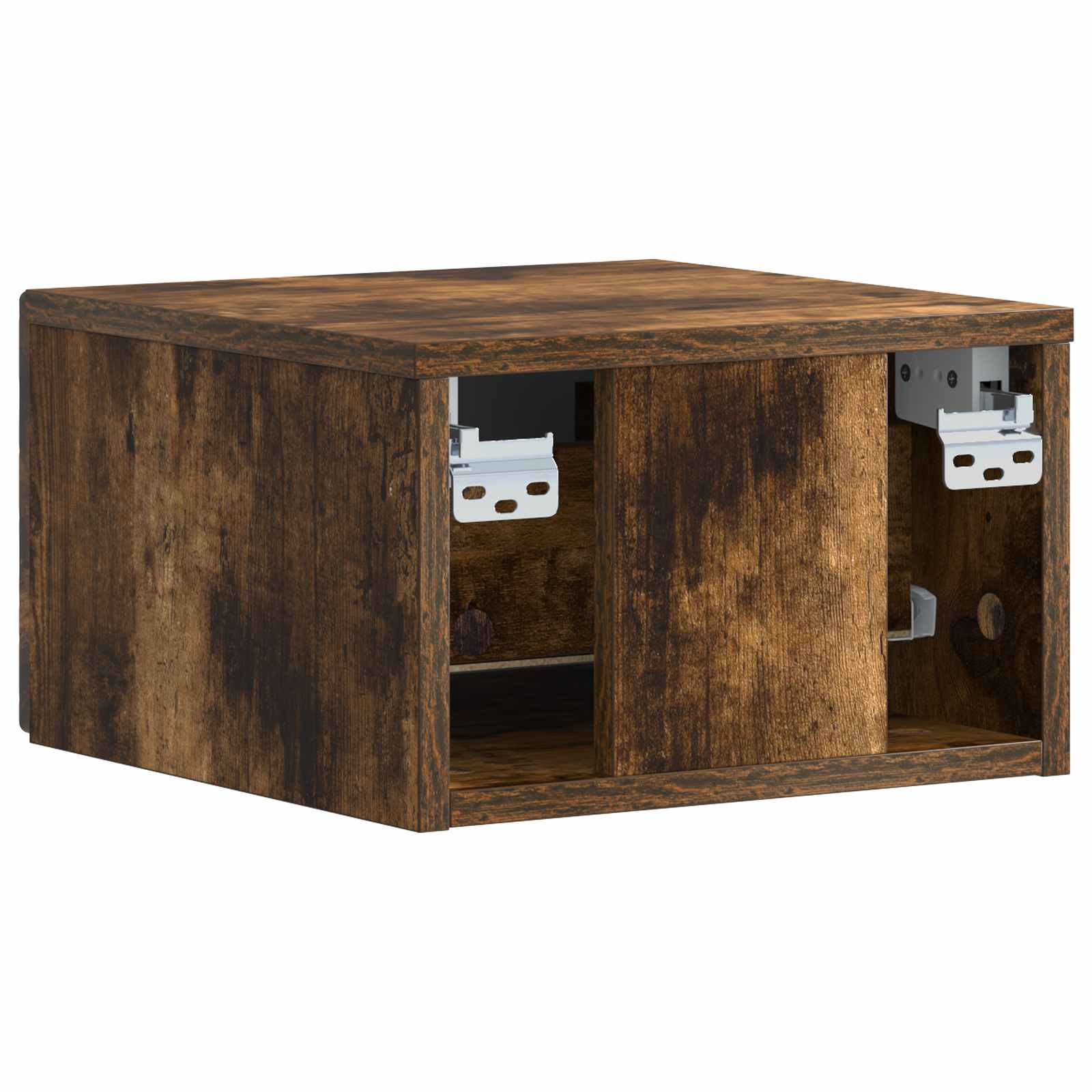 Tavolino da Parete Laterale 2 pcs Rovere Fumo 34,5 x 33 x 20 cm | homemem39