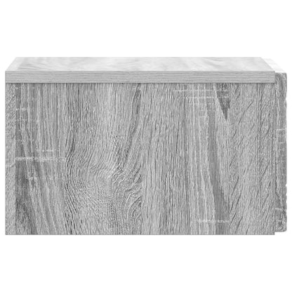 Tavolino da Parete Laterale Sonoma grigio 34,5 x 33 x 20 cm