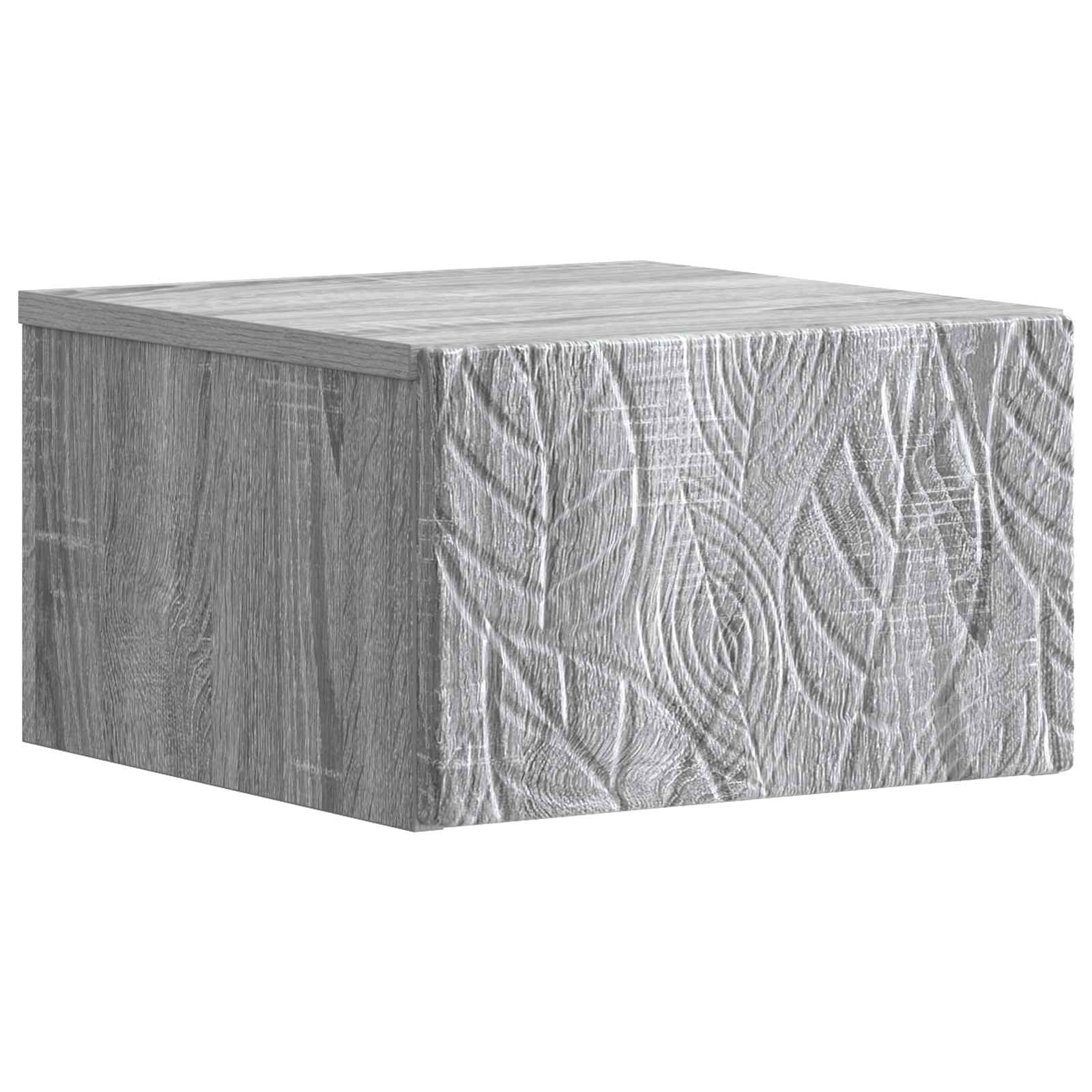 Tavolino da Parete Laterale 2 pcs Sonoma grigio | homemem39