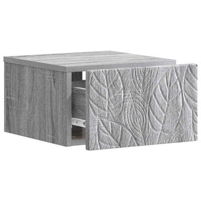 Tavolino da Parete Laterale 2 pcs Sonoma grigio | homemem39