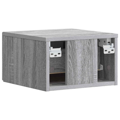 Tavolino da Parete Laterale 2 pcs Sonoma grigio | homemem39