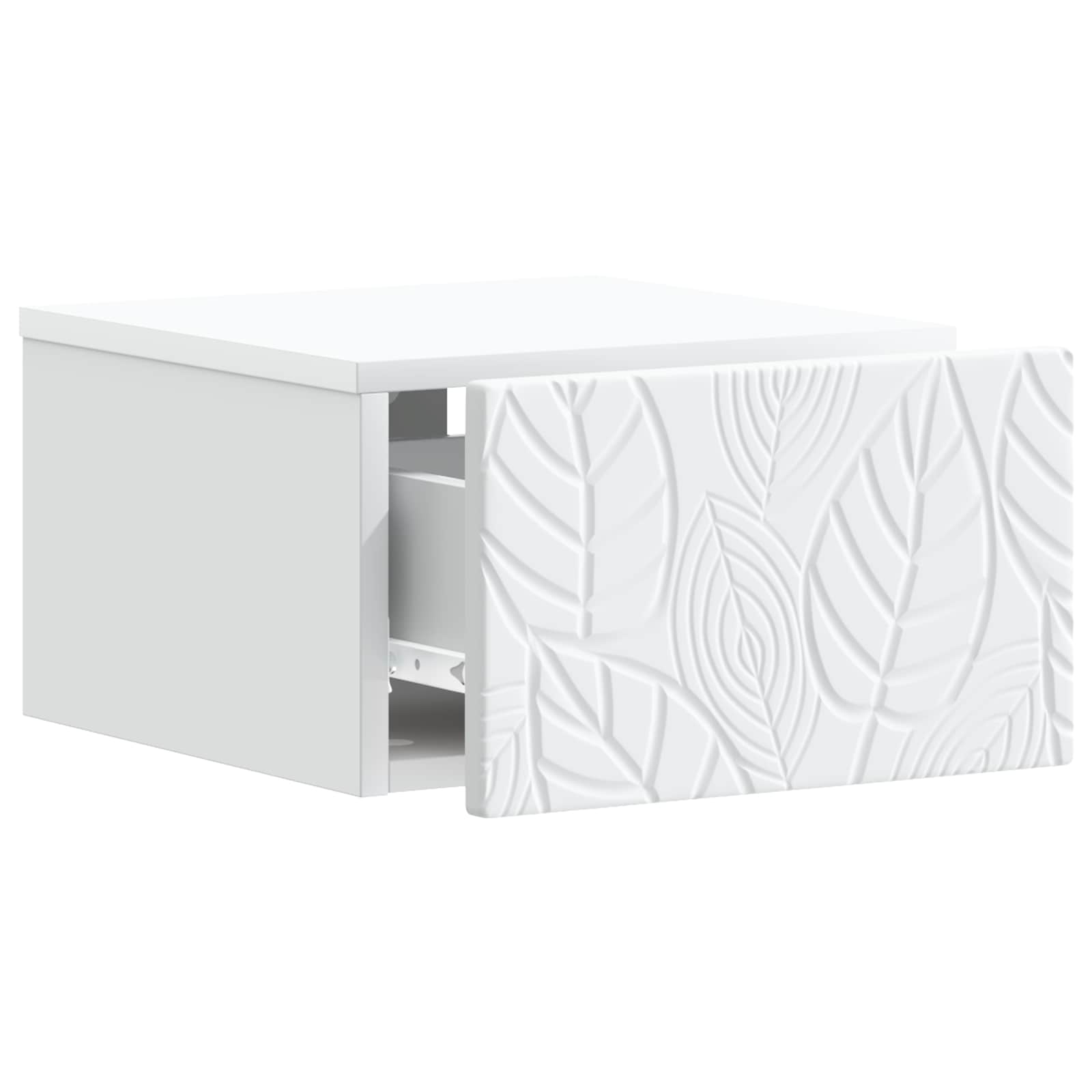 Mobiletto da notte a muro Bianco 49 x 34,5 x 20 cm | homemem39