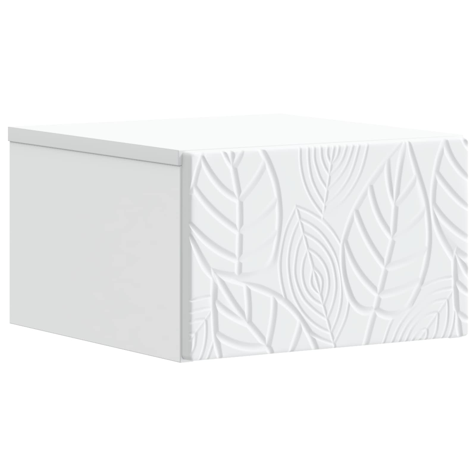 Mobiletto da notte a muro 2 pcs Bianco 49 x 34,5 x 20 cm | homemem39