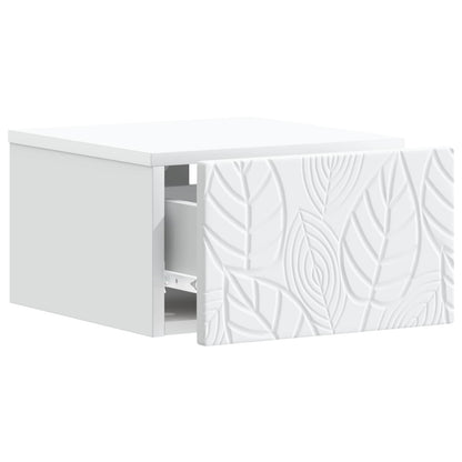 Mobiletto da notte a muro 2 pcs Bianco 49 x 34,5 x 20 cm | homemem39