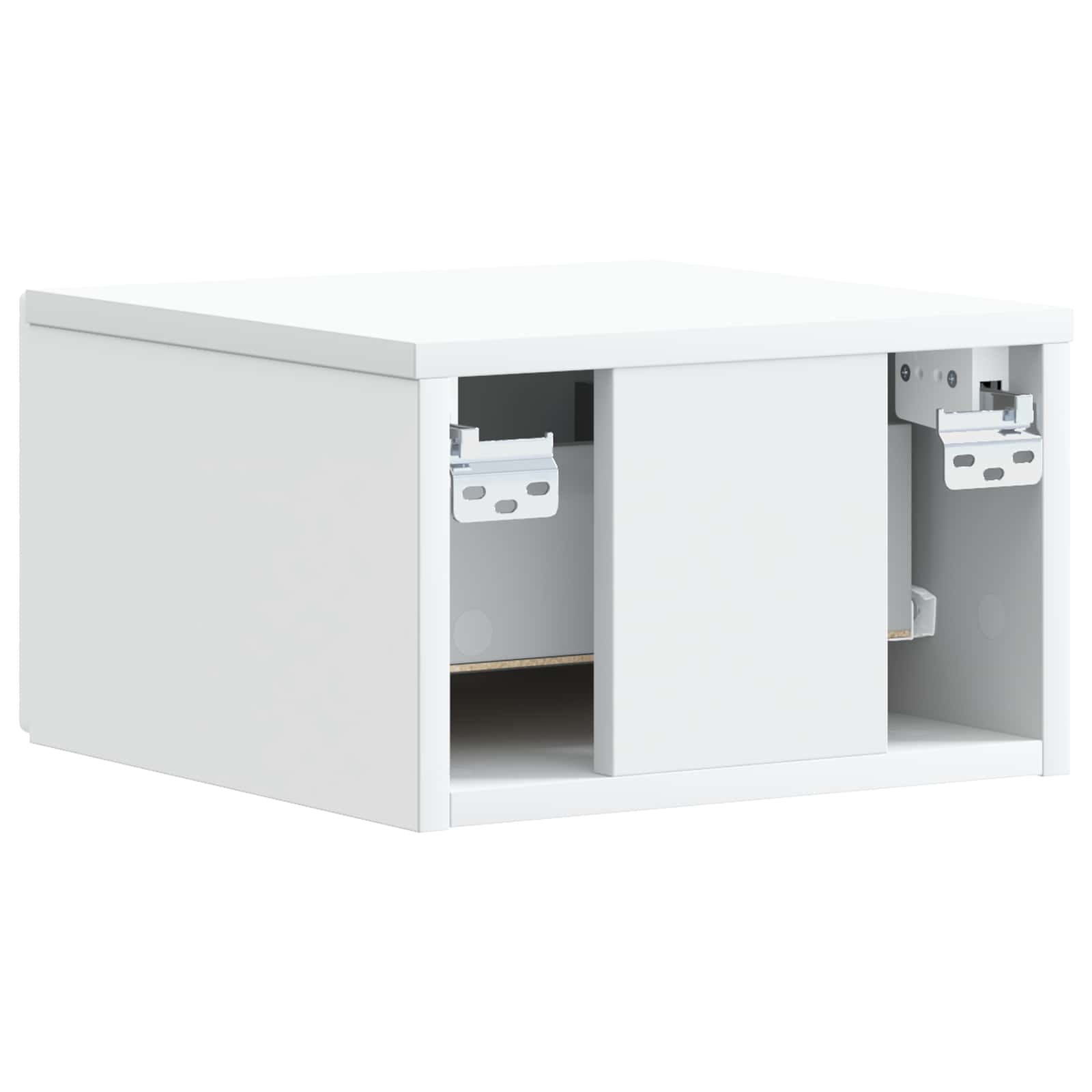 Mobiletto da notte a muro 2 pcs Bianco 49 x 34,5 x 20 cm | homemem39