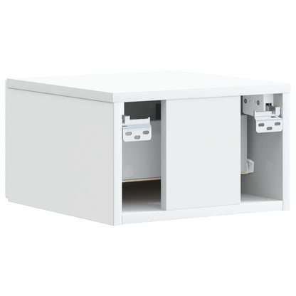 Mobiletto da notte a muro 2 pcs Bianco 49 x 34,5 x 20 cm | homemem39
