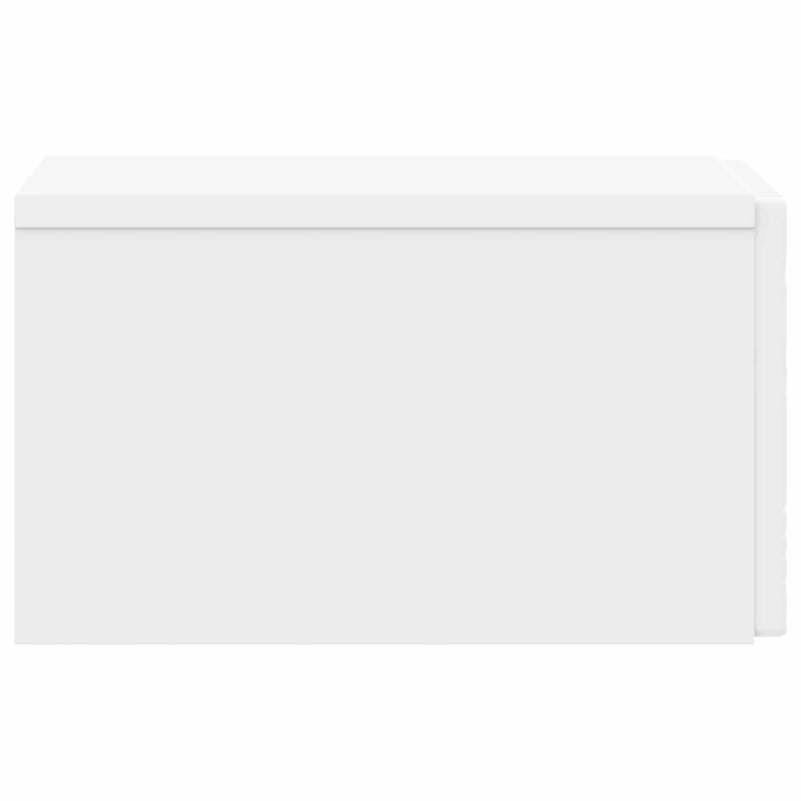 Mobiletto da notte a muro 2 pcs Bianco 49 x 34,5 x 20 cm | homemem39