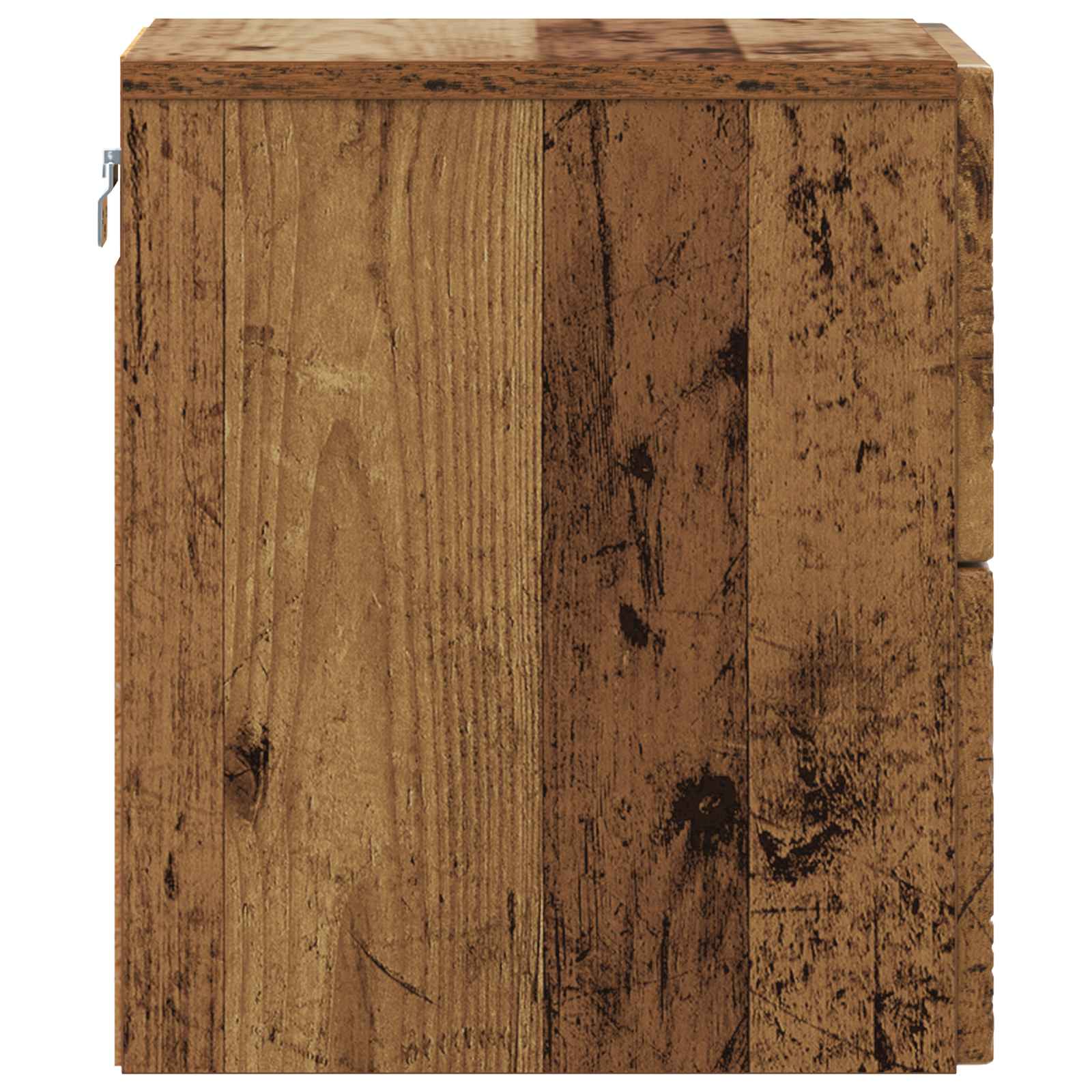 Mobiletto da notte a muro 2 pcs Legno antico 34,5 x 33 x 40 cm | homemem39