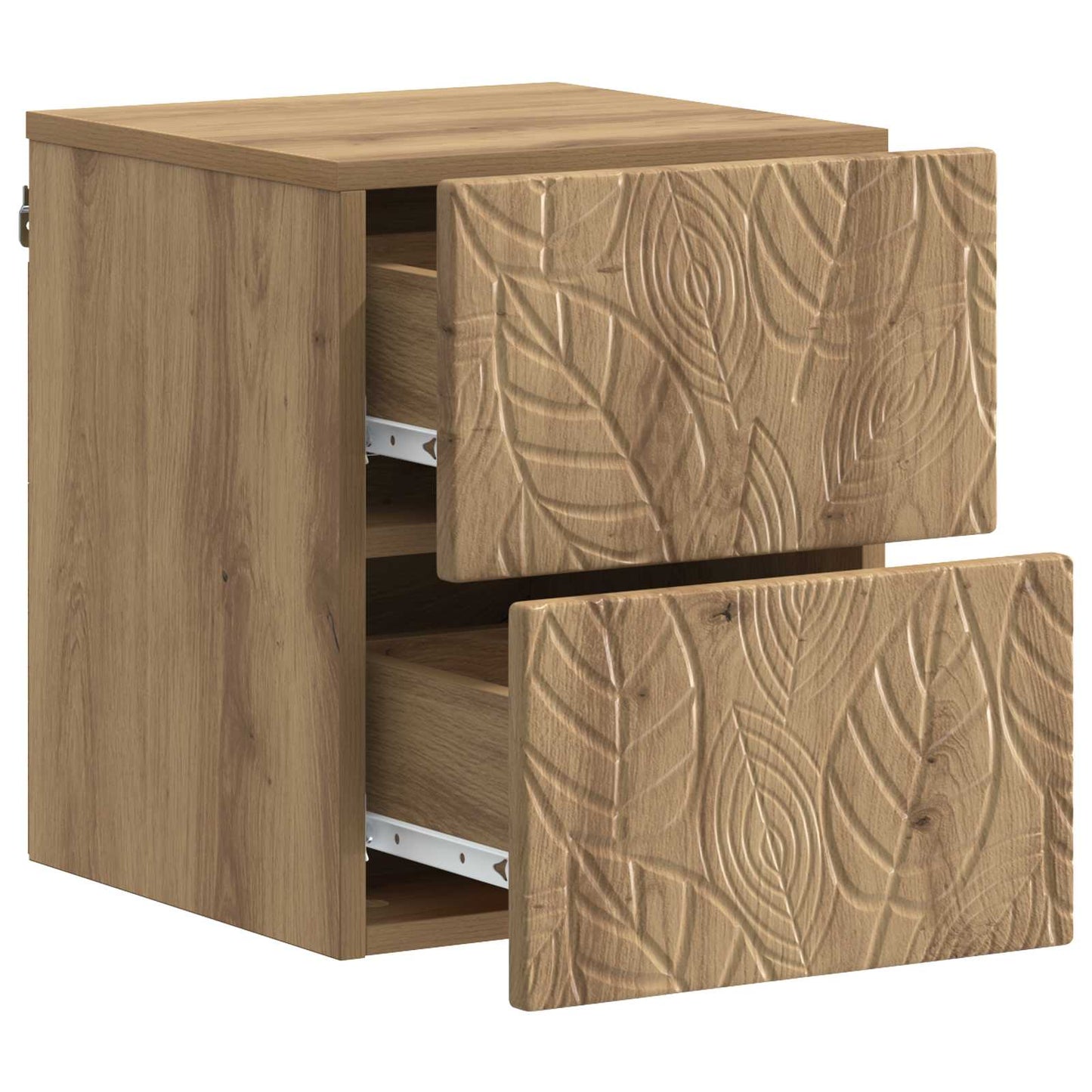 Mobiletto da notte a muro Rovere Artigianale 34,5 x 33 x 40 cm | homemem39