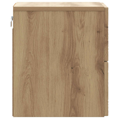Mobiletto da notte a muro Rovere Artigianale 34,5 x 33 x 40 cm | homemem39