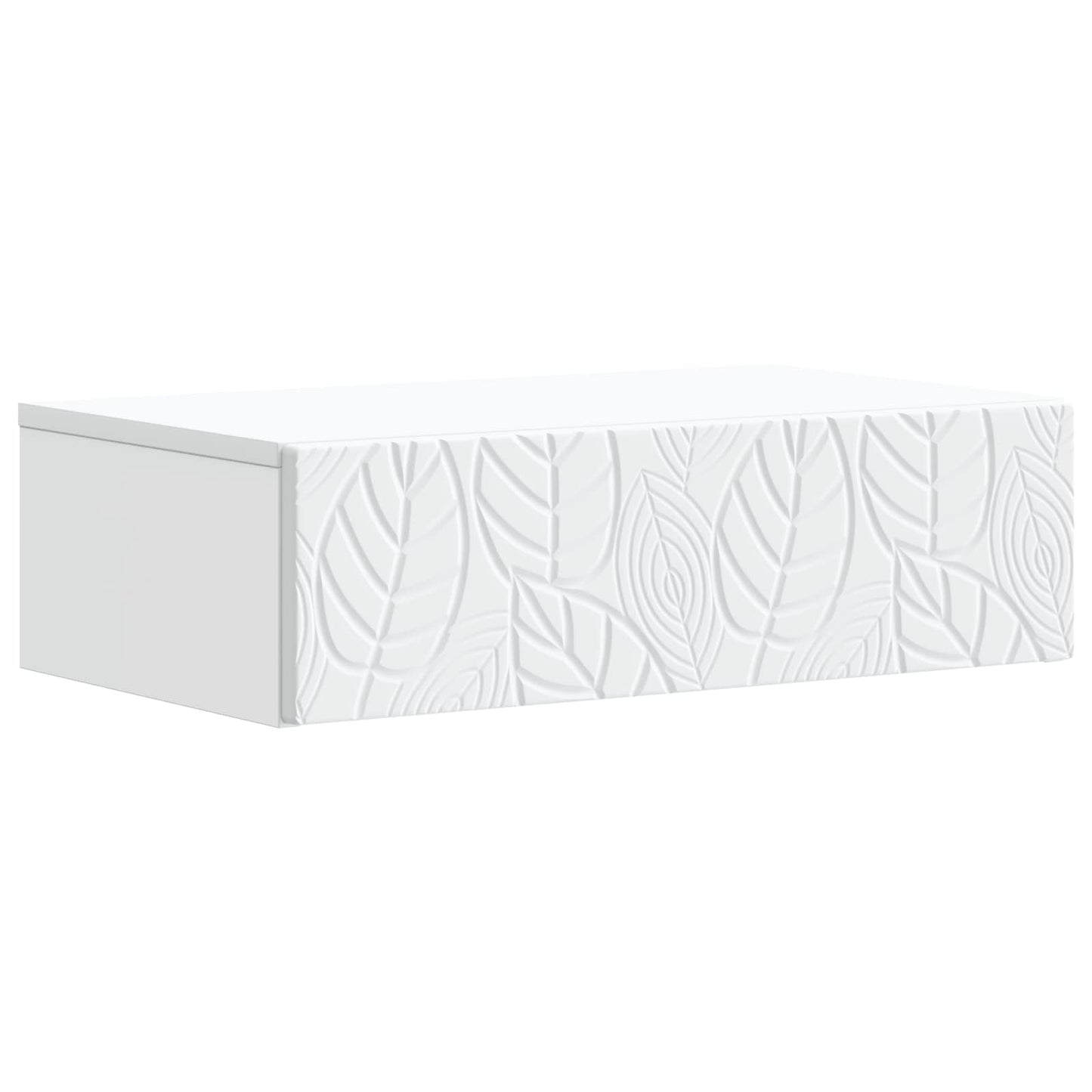 Tavolino da Parete Laterale Bianco 59 x 34,5 x 17 cm | homemem39