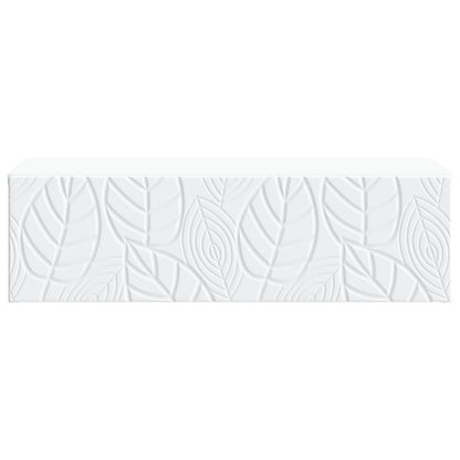 Tavolino da Parete Laterale Bianco 59 x 34,5 x 17 cm | homemem39