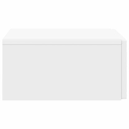 Tavolino da Parete Laterale Bianco 59 x 34,5 x 17 cm | homemem39