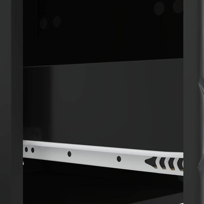 Tavolino da Parete Laterale Nero 59 x 34,5 x 17 cm | homemem39