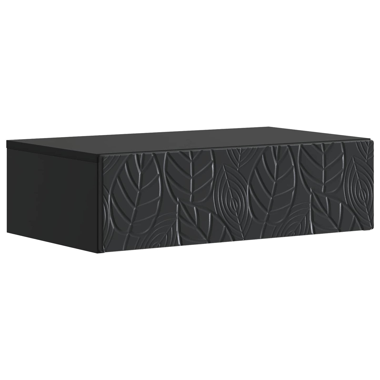 Tavolino da Parete Laterale Nero 59 x 34,5 x 17 cm | homemem39