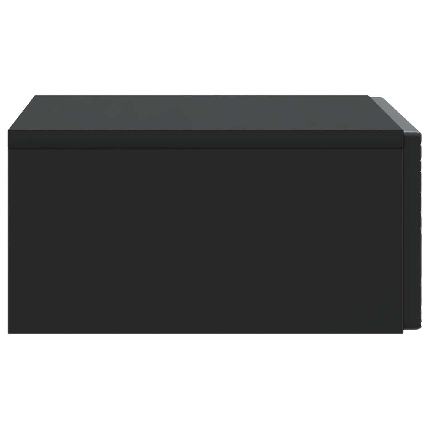 Tavolino da Parete Laterale Nero 59 x 34,5 x 17 cm | homemem39