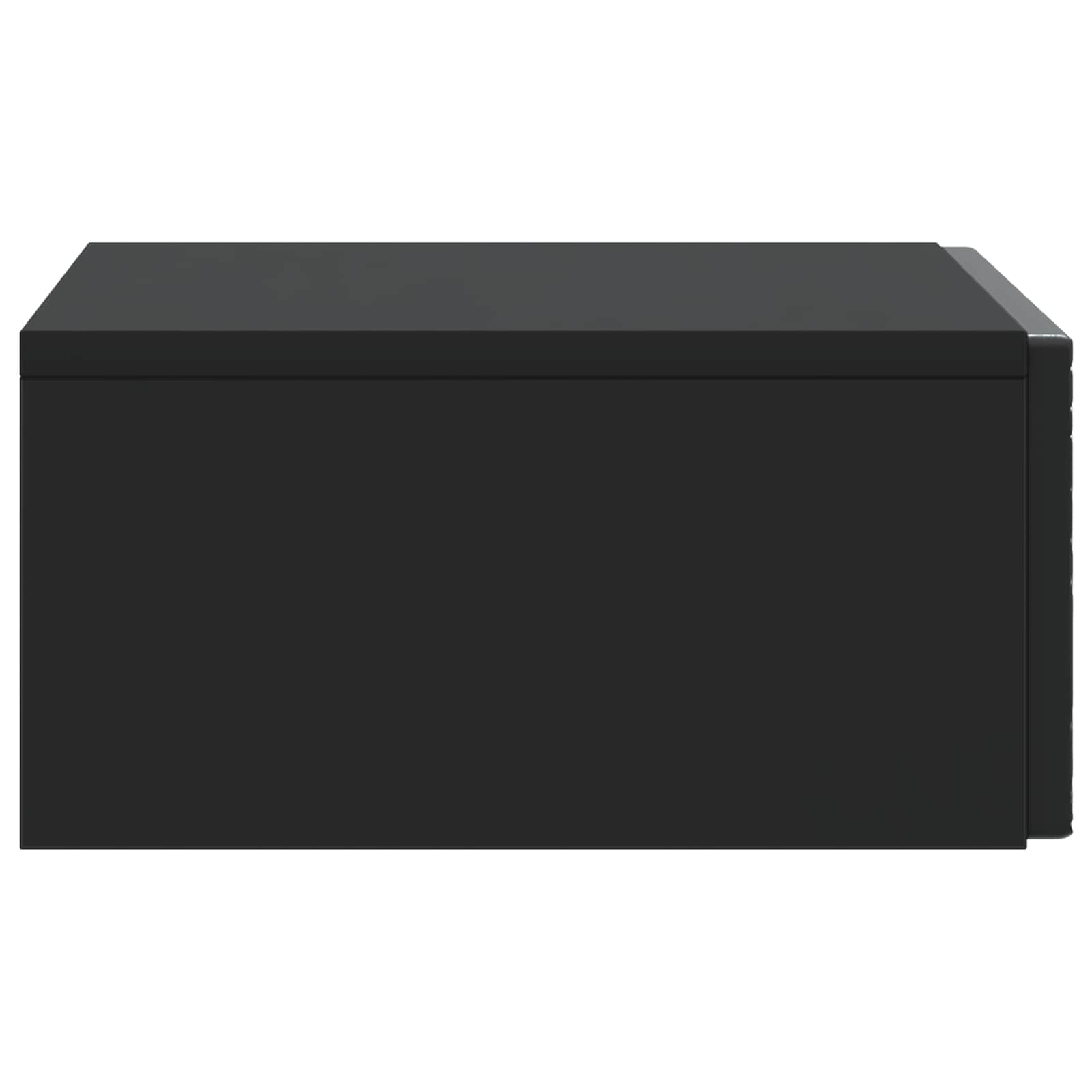 Tavolino da Parete Laterale Nero 59 x 34,5 x 17 cm | homemem39