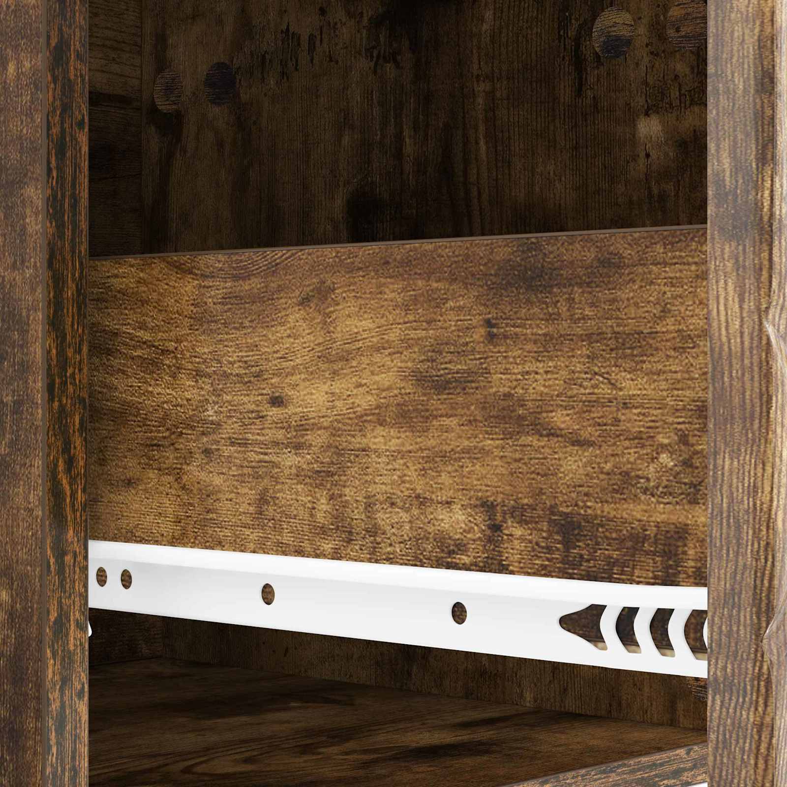 Tavolino da Parete Laterale Rovere Fumo 59 x 34,5 x 17 cm | homemem39