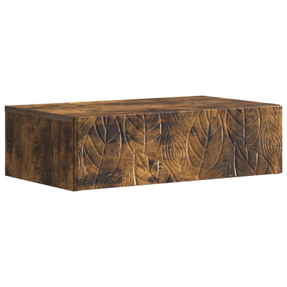 Tavolino da Parete Laterale Rovere Fumo 59 x 34,5 x 17 cm | homemem39