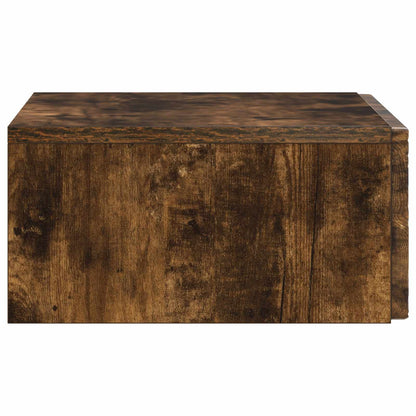 Tavolino da Parete Laterale Rovere Fumo 59 x 34,5 x 17 cm | homemem39