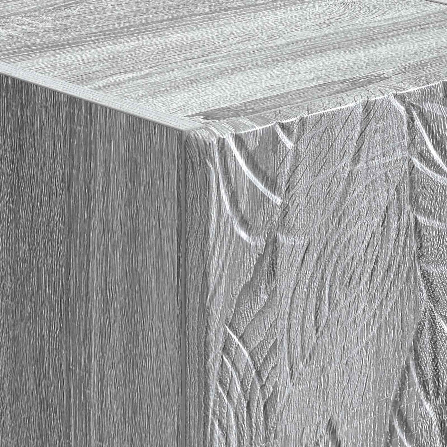 Tavolino da Parete Laterale Sonoma grigio 59 x 34,5 x 17 cm | homemem39