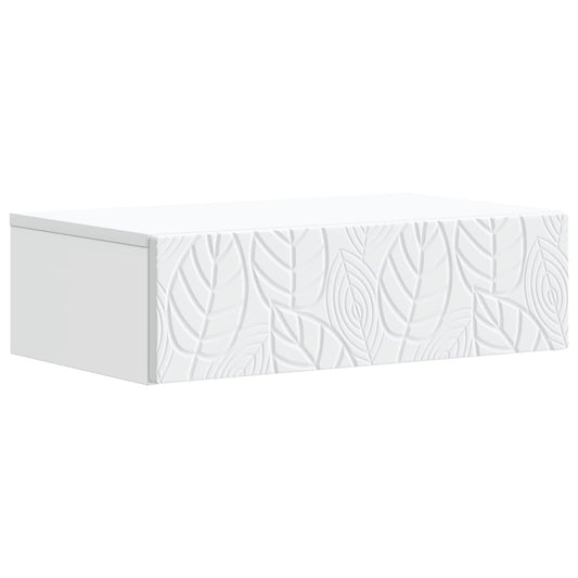 Tavolino da Parete Laterale Bianco 87,5 x 34,5 x 17 cm | homemem39