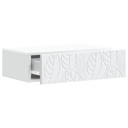 Tavolino da Parete Laterale Bianco 87,5 x 34,5 x 17 cm | homemem39