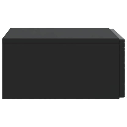 Tavolino da Parete Laterale Nero 87,5 x 34,5 x 17 cm