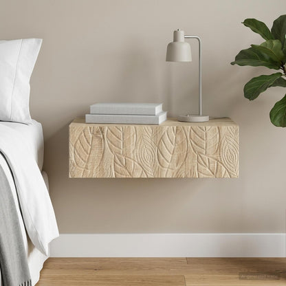 Tavolino da Parete Laterale Rovere Sonoma 87,5 x 34,5 x 17 cm | homemem39