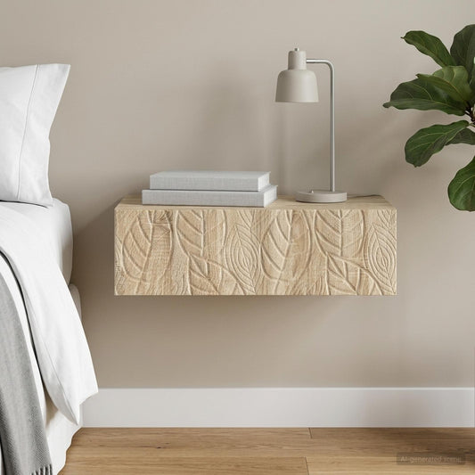 Tavolino da Parete Laterale Rovere Sonoma 87,5 x 34,5 x 17 cm | homemem39