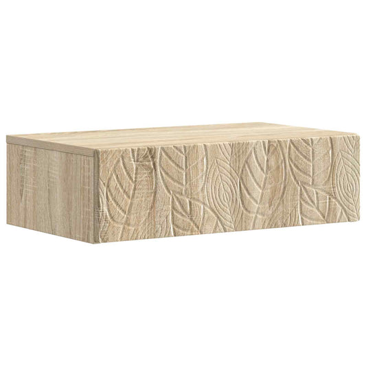 Tavolino da Parete Laterale Rovere Sonoma 87,5 x 34,5 x 17 cm | homemem39