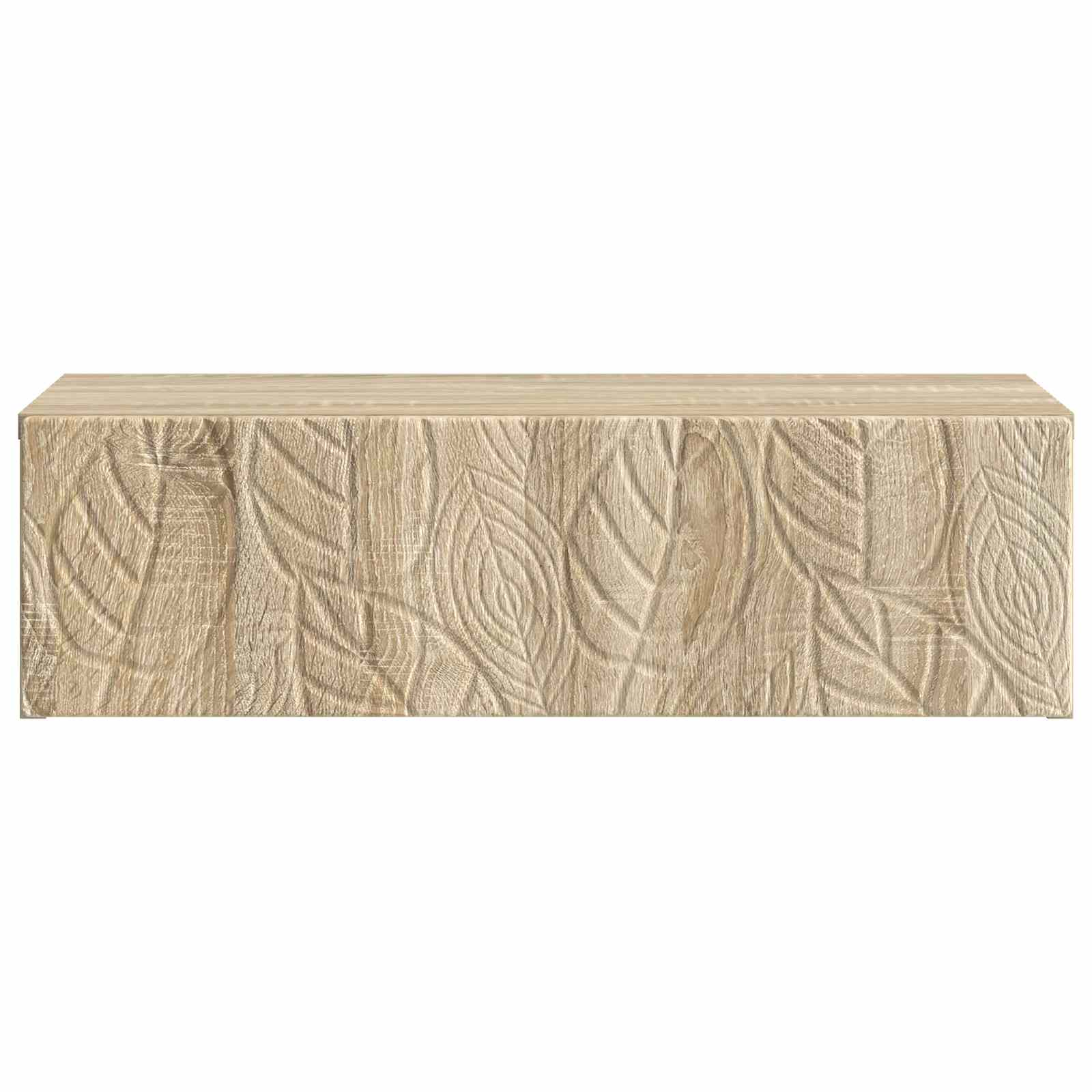 Tavolino da Parete Laterale Rovere Sonoma 87,5 x 34,5 x 17 cm | homemem39