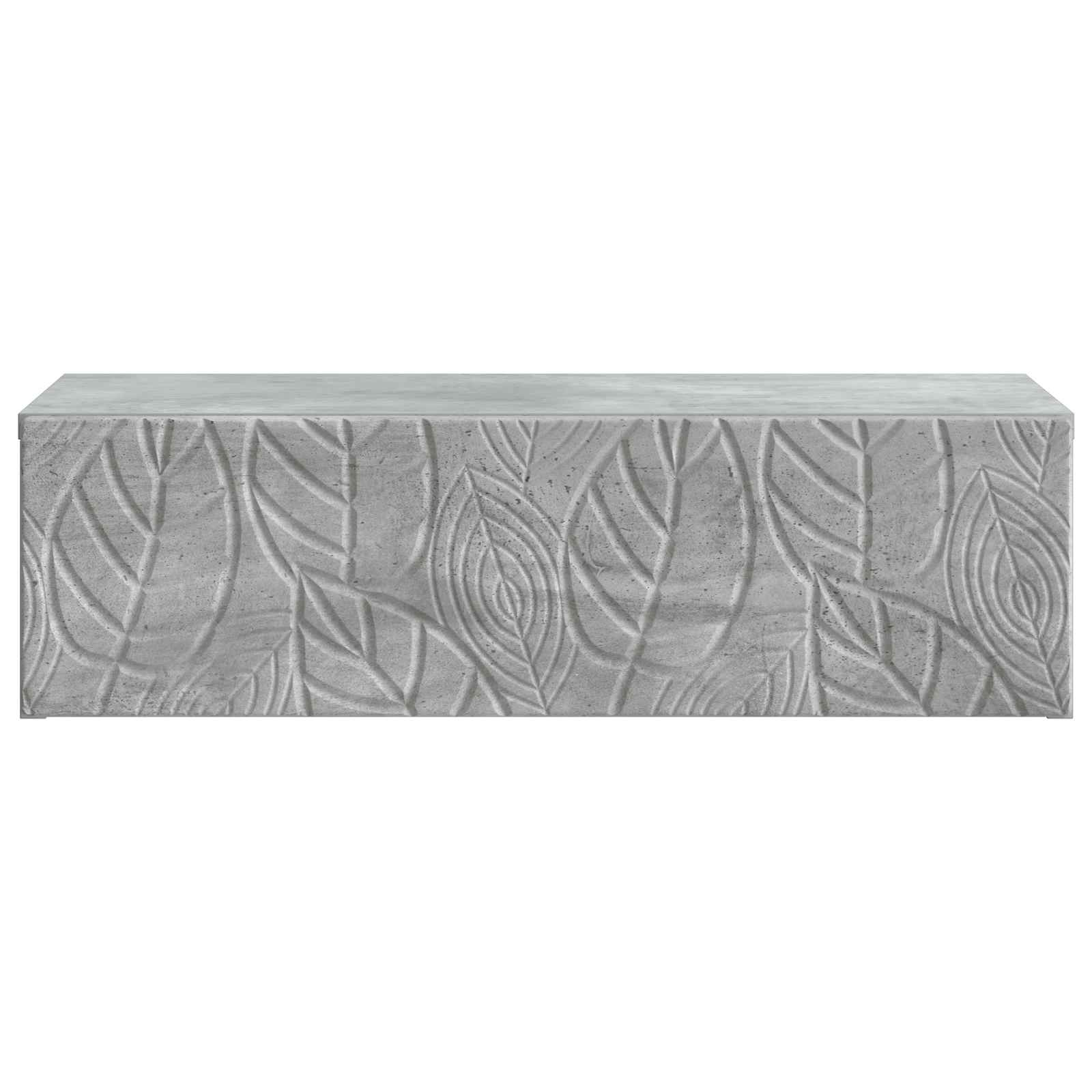 Tavolino da Parete Laterale Grigio Cemento 87,5 x 34,5 x 17 cm | homemem39