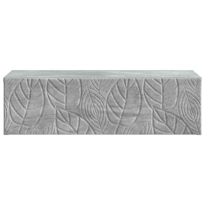 Tavolino da Parete Laterale Grigio Cemento 87,5 x 34,5 x 17 cm | homemem39