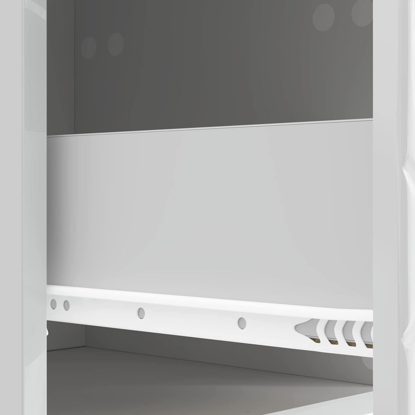 Tavolino da Parete Laterale Bianco Lucido 87,5 x 34,5 x 17 cm | homemem39