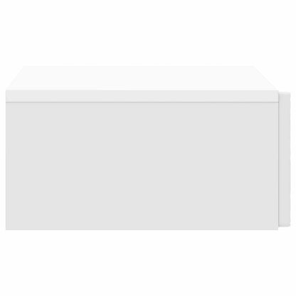 Tavolino da Parete Laterale Bianco Lucido 87,5 x 34,5 x 17 cm | homemem39