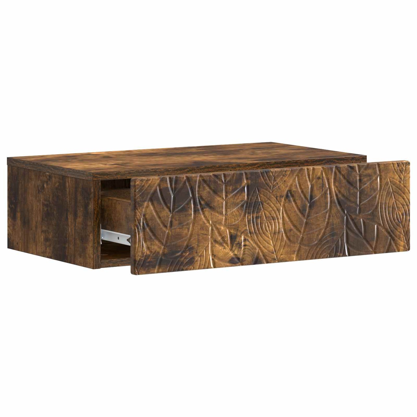 Tavolino da Parete Laterale Rovere Fumo 87,5 x 34,5 x 17 cm | homemem39