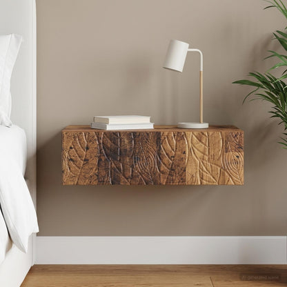 Tavolino da Parete Laterale Legno antico 87,5 x 34,5 x 17 cm | homemem39