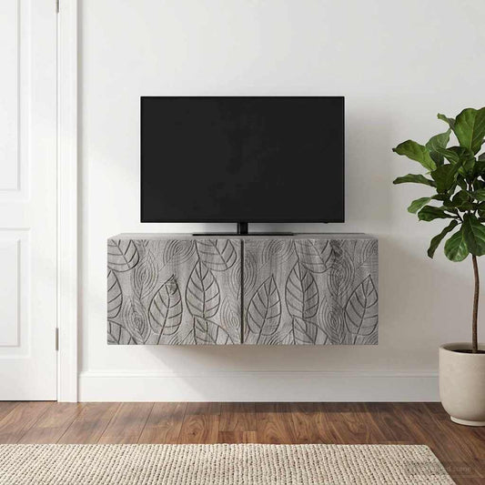 Mobile Porta TV da Muro 98 x 41 x 30 cm Sonoma grigio | homemem39