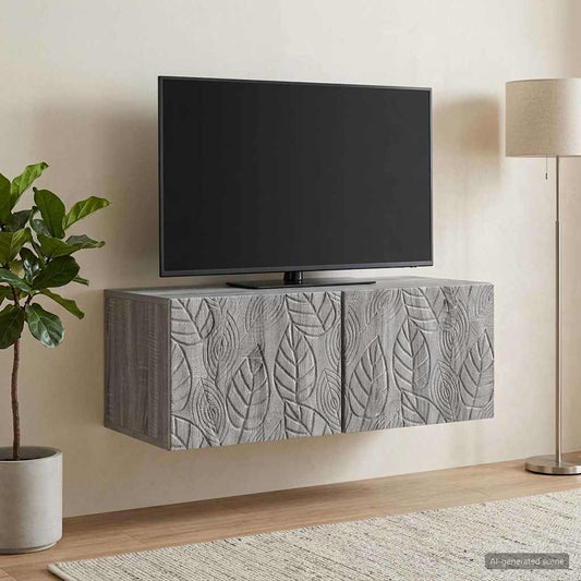 Mobile Porta TV da Muro 59,5 x 31 cm Sonoma grigio