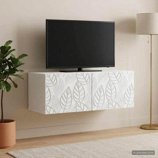 Mobile Porta TV da Muro 78,5 x 31 cm Bianco | homemem39