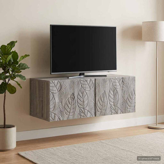 Mobile Porta TV da Muro 78,5 x 31 cm Sonoma grigio | homemem39