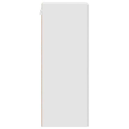 Mobiletto a muro Bianco Lucido 66 x 34,5 x 90 cm