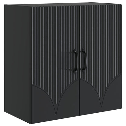 Mobiletto a muro Nero 59 x 31 x 60 cm Legno ingegnerizzato | homemem39