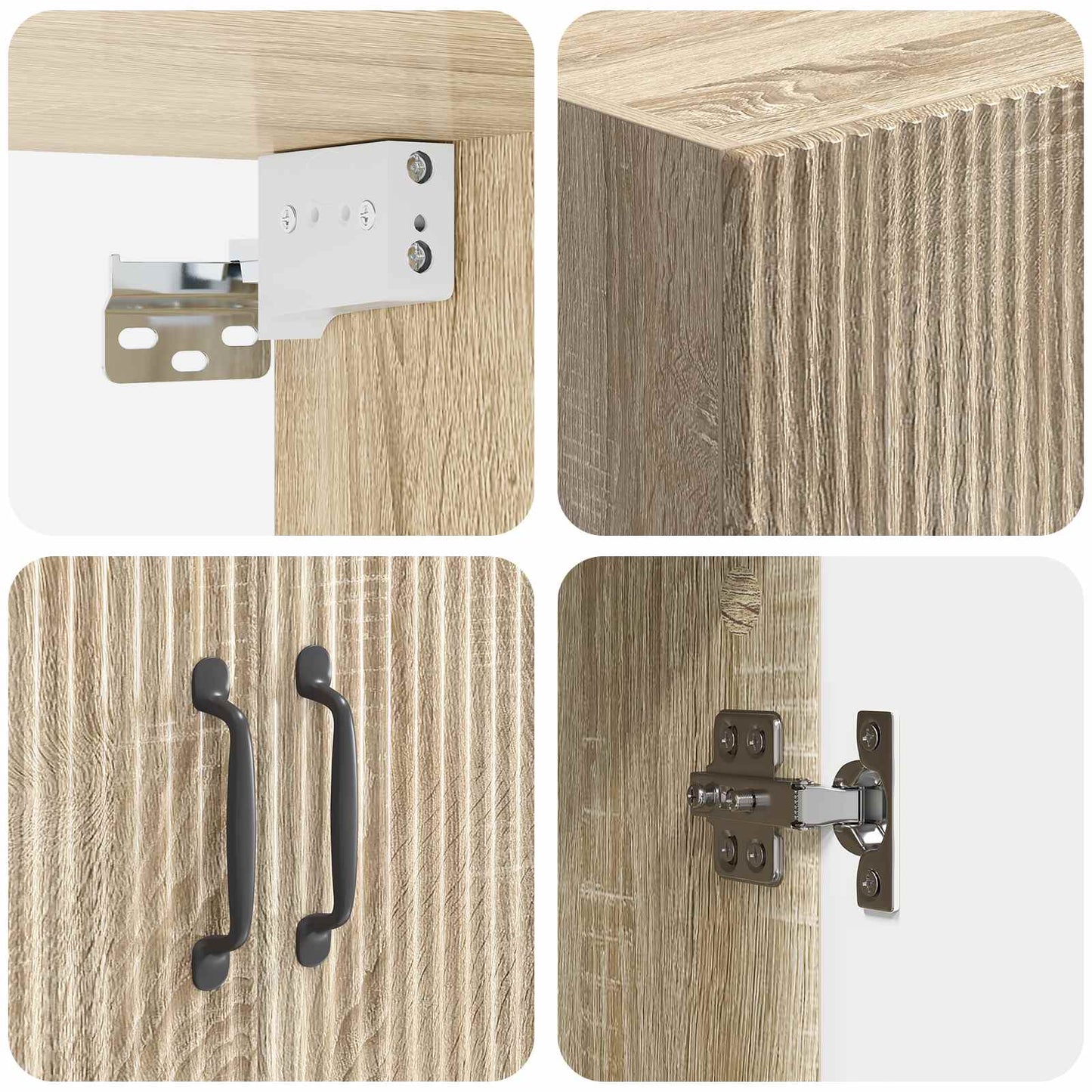 Mobiletto a muro Rovere Sonoma 59 x 31 x 60 cm | homemem39