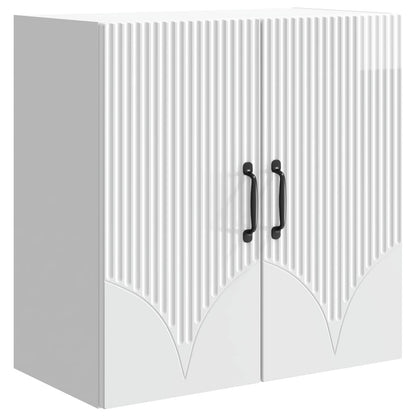Mobiletto a muro Bianco Lucido 59 x 31 x 60 cm | homemem39