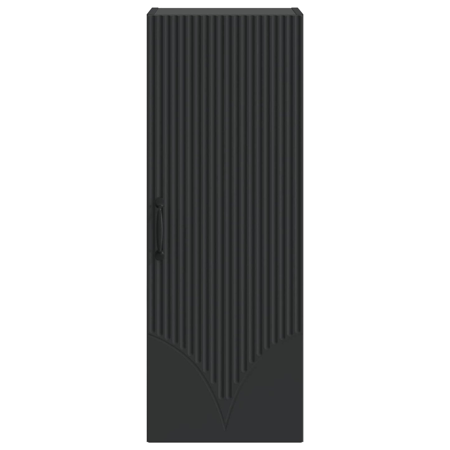Mobiletto a muro Nero 33 x 34,5 x 90 cm Legno ingegnerizzato | homemem39
